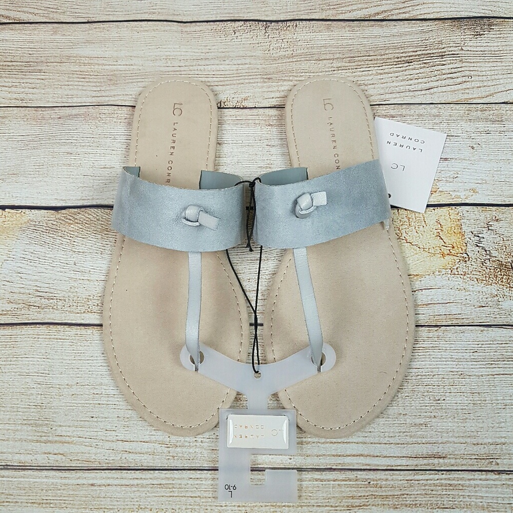 NWT LC Lauren Conrad Women's T Strap Sandals